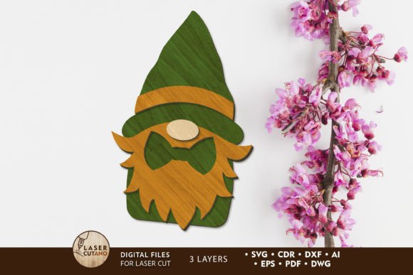 Download St. Patricks Day Gnome, Layered Template - Premium Resources