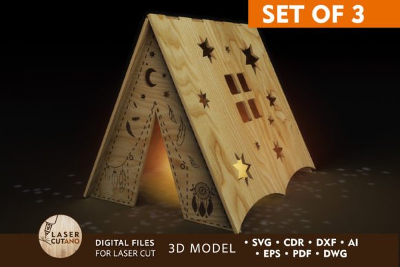 Download TENT Candle Holders Bundle. Lanterns - Premium Resources